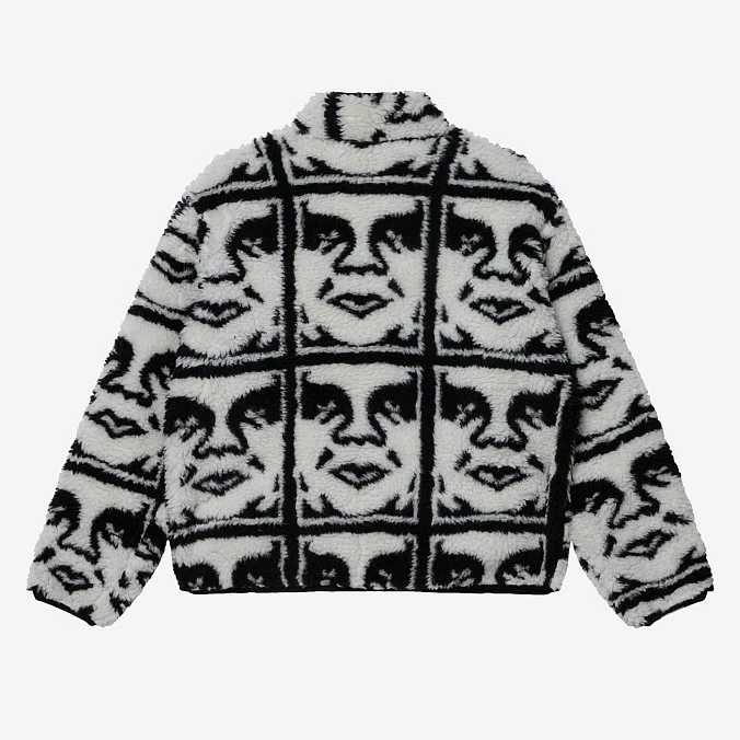 Куртка Obey Repeated Icon Sherpa Jacket